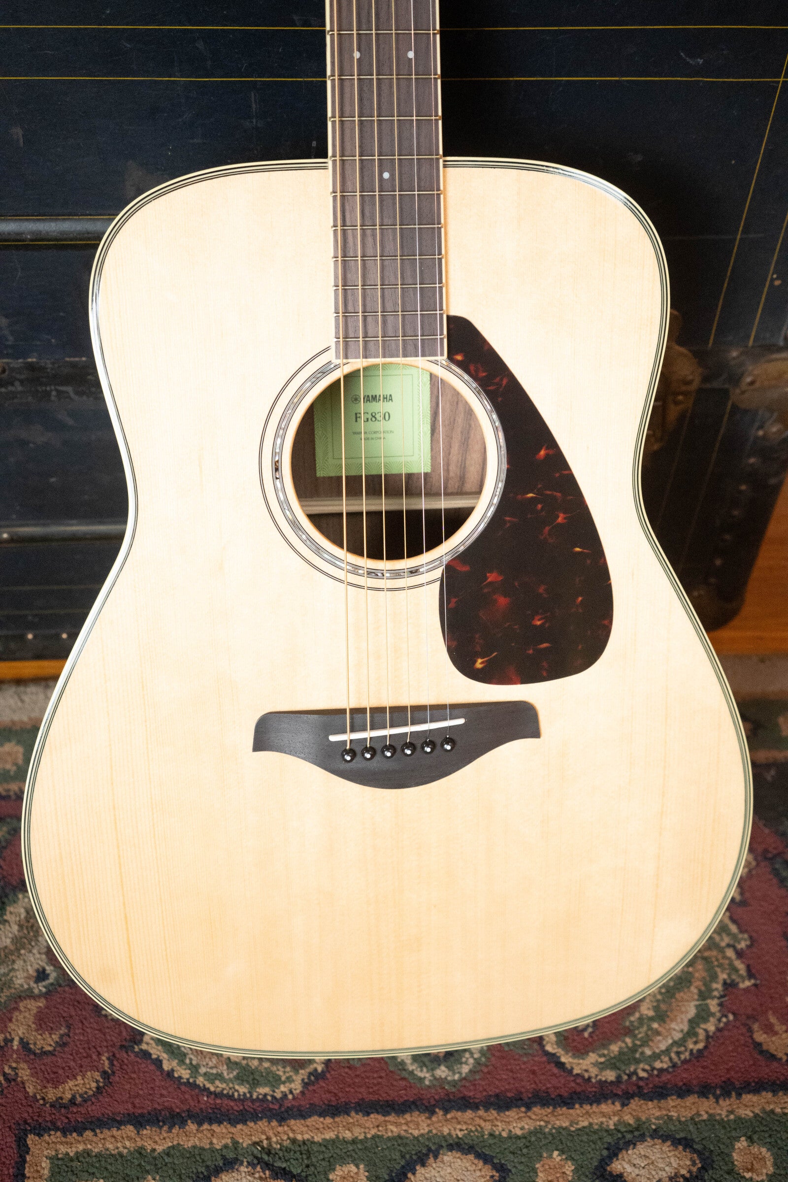 Yamaha FG830 Spruce/Laminate Rosewood Natural Dreadnought Acoustic Guitar #0562