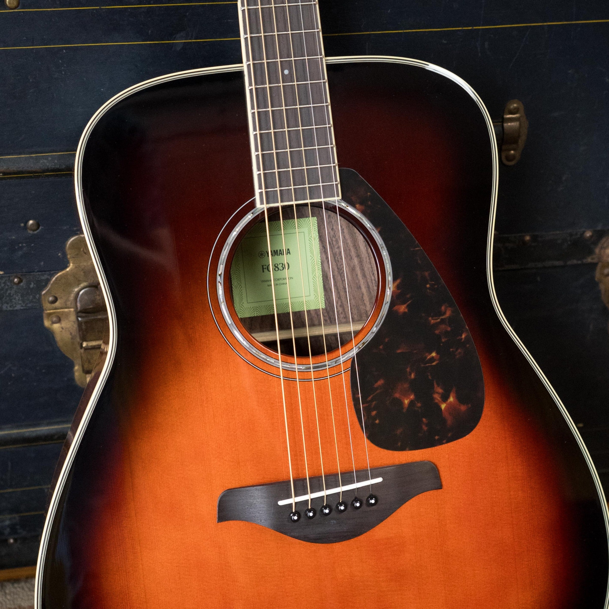 Yamaha FG830 TBS Spruce/Rosewood Tobacco Brown Sunburst Dreadnought Acoustic Guitar #0464