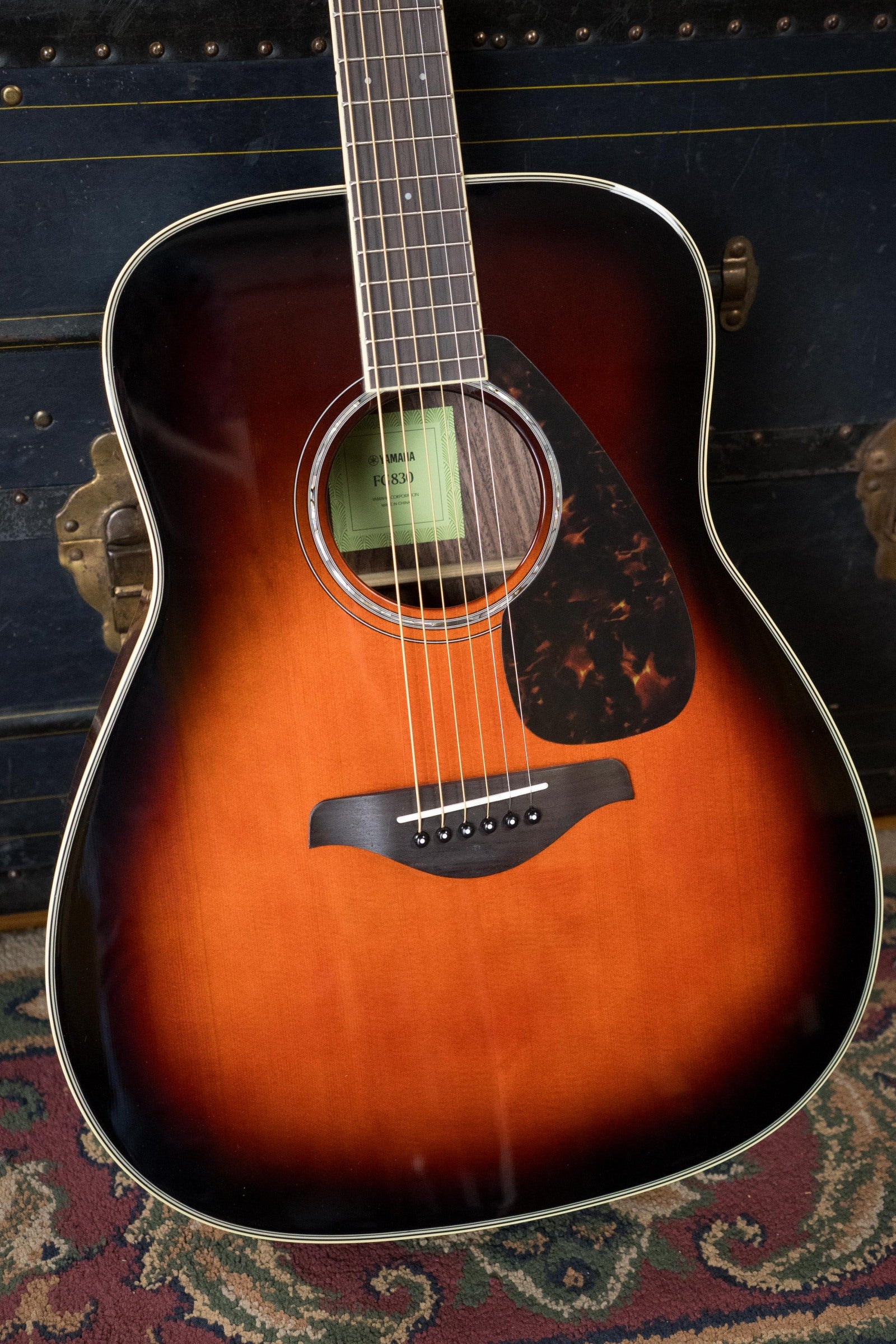 Yamaha FG830 TBS Spruce/Rosewood Tobacco Brown Sunburst Dreadnought Acoustic Guitar #0464