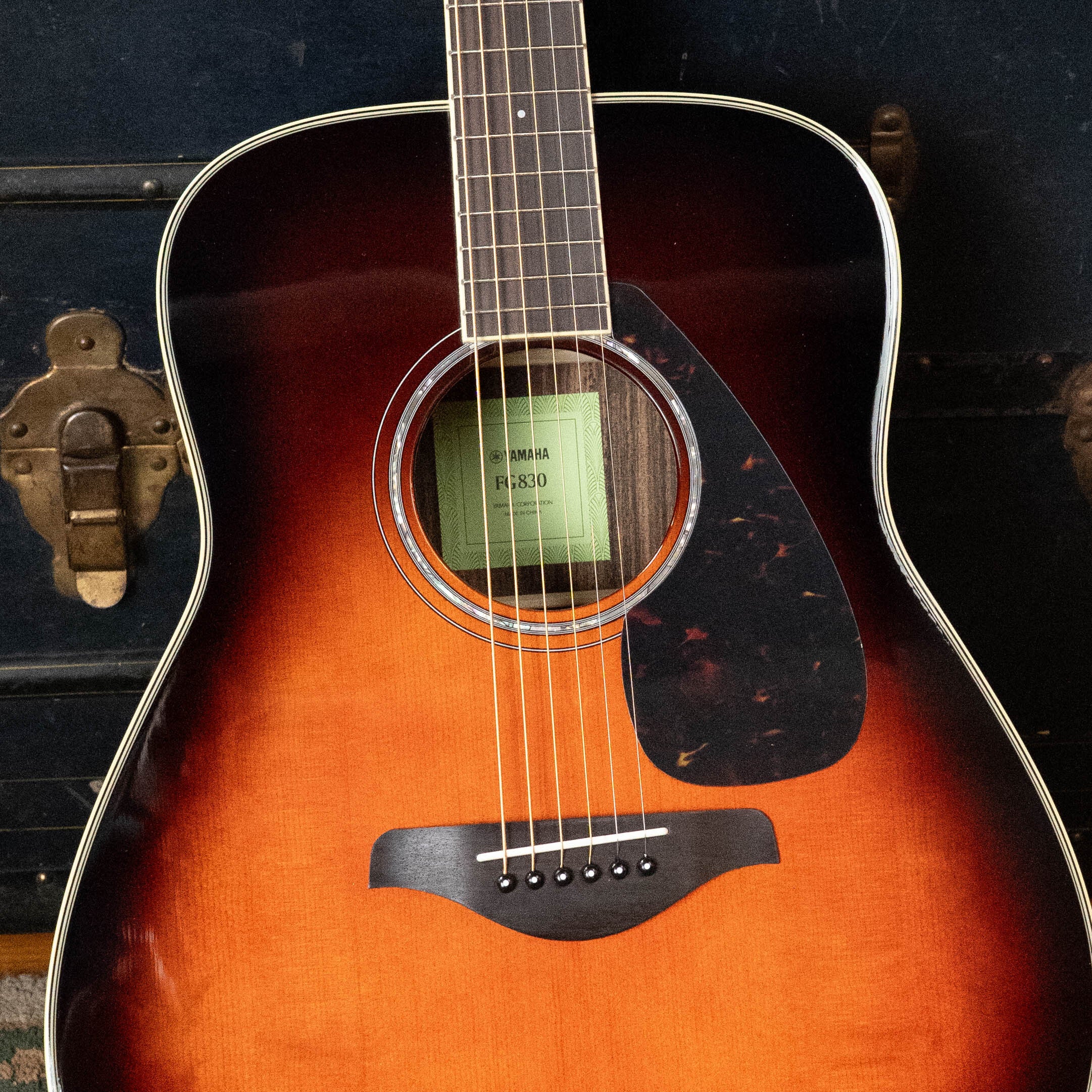Yamaha FG830 TBS Spruce/Rosewood Tobacco Brown Sunburst Dreadnought Acoustic Guitar #0513