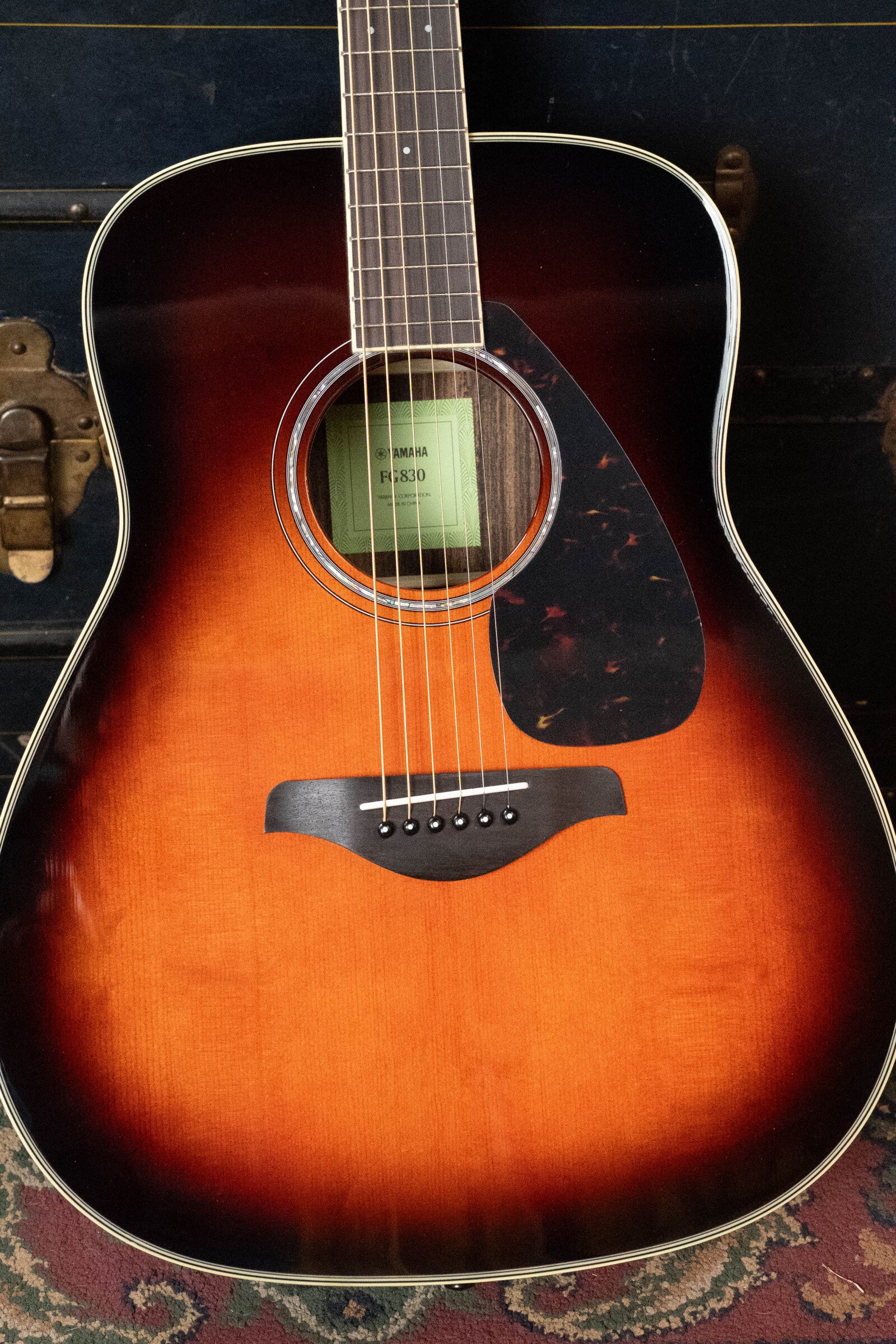 Yamaha FG830 TBS Spruce/Rosewood Tobacco Brown Sunburst Dreadnought Acoustic Guitar #0513