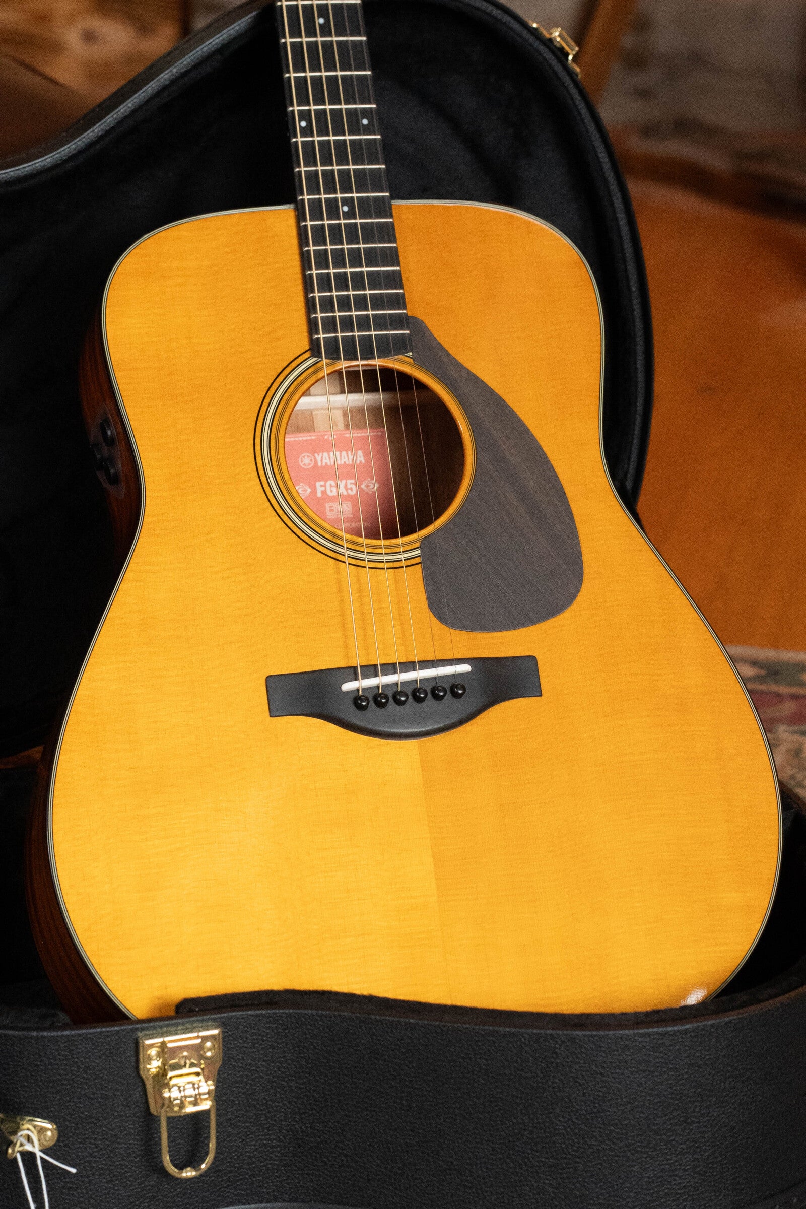 Yamaha FGX5 GL Gloss Spruce/Mahogany Red Label Dreadnought Guitar w/Electronics #325A