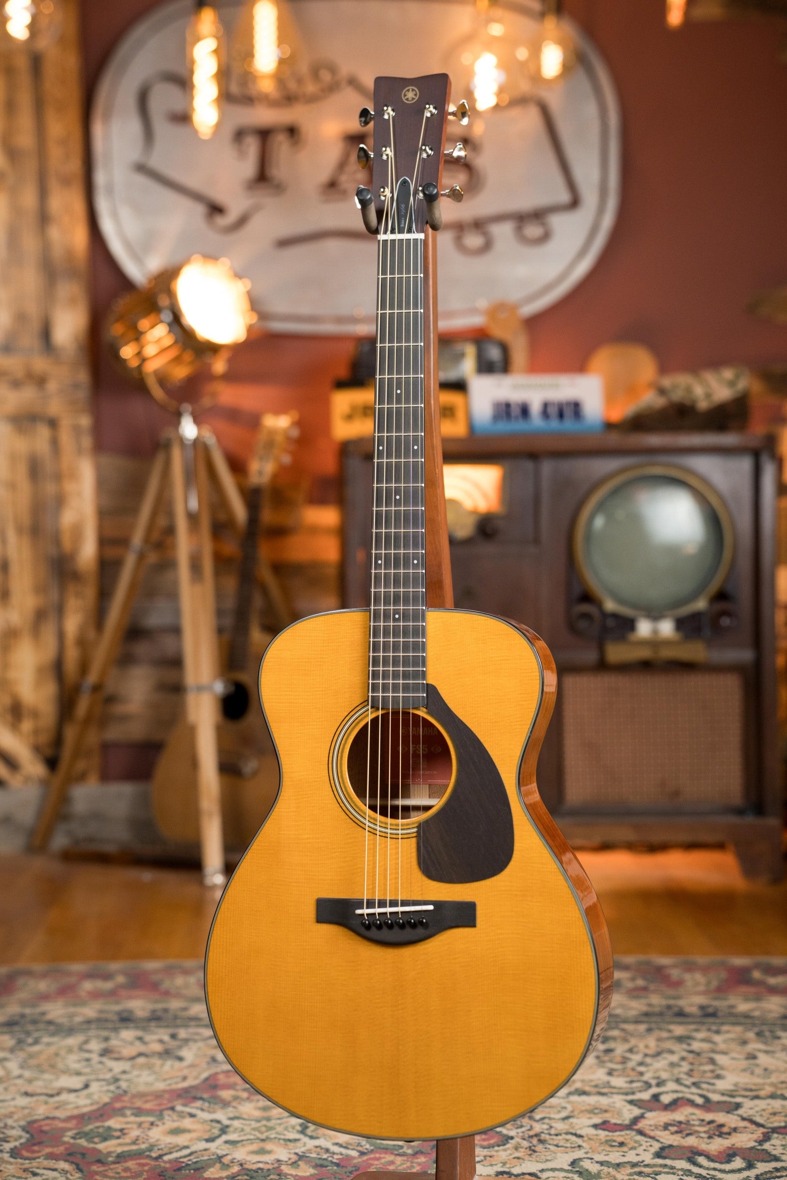 Yamaha FS5 GL New GLOSS Red Label Sitka/Mahogany Concert Acoustic Guitar #600A