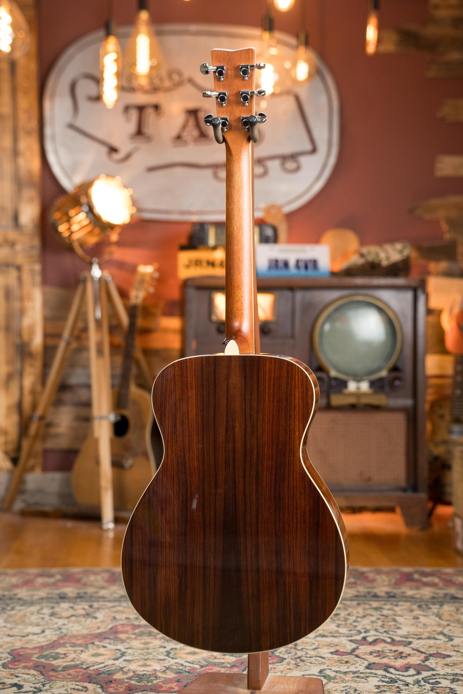 Yamaha FS830 DSR Dusk Sun Red Spruce/Rosewood Concert Body Acoustic Guitar #0162