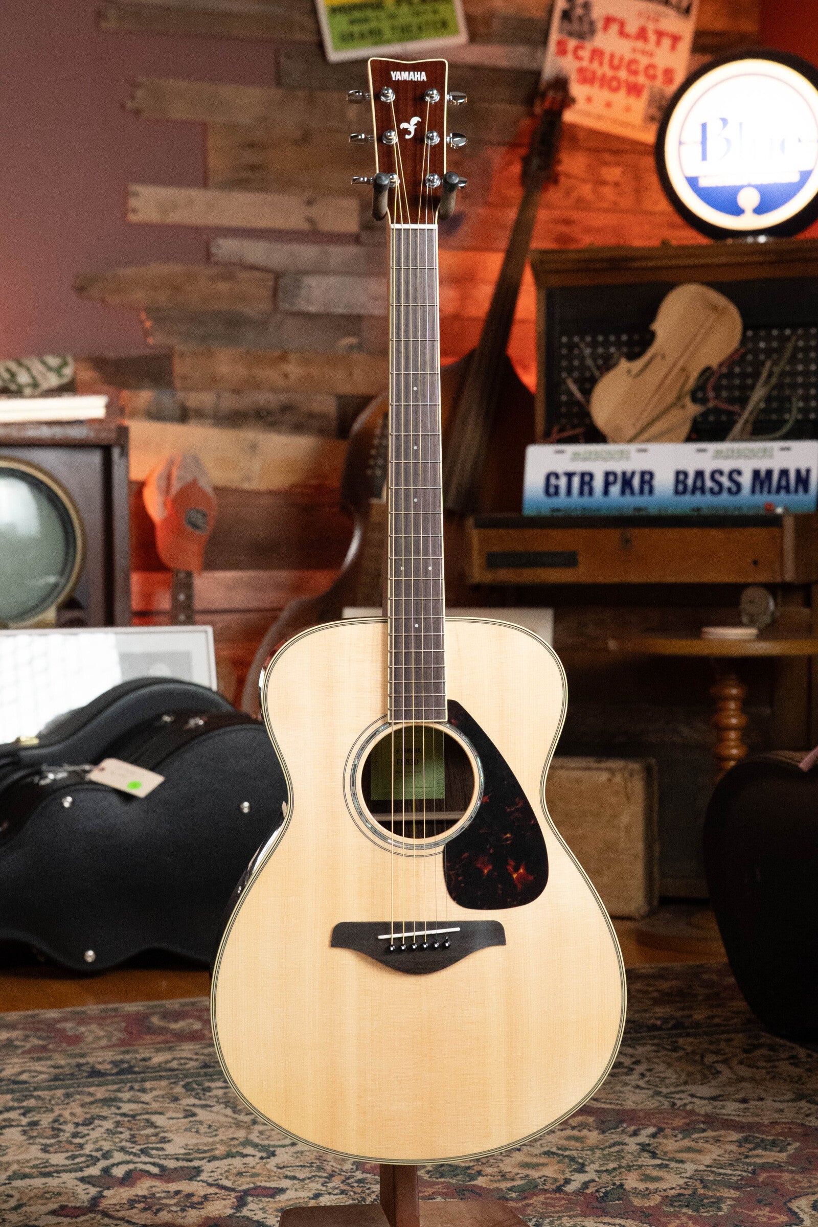 Yamaha FS830 Spruce/Rosewood Concert Body Acoustic Guitar #0049