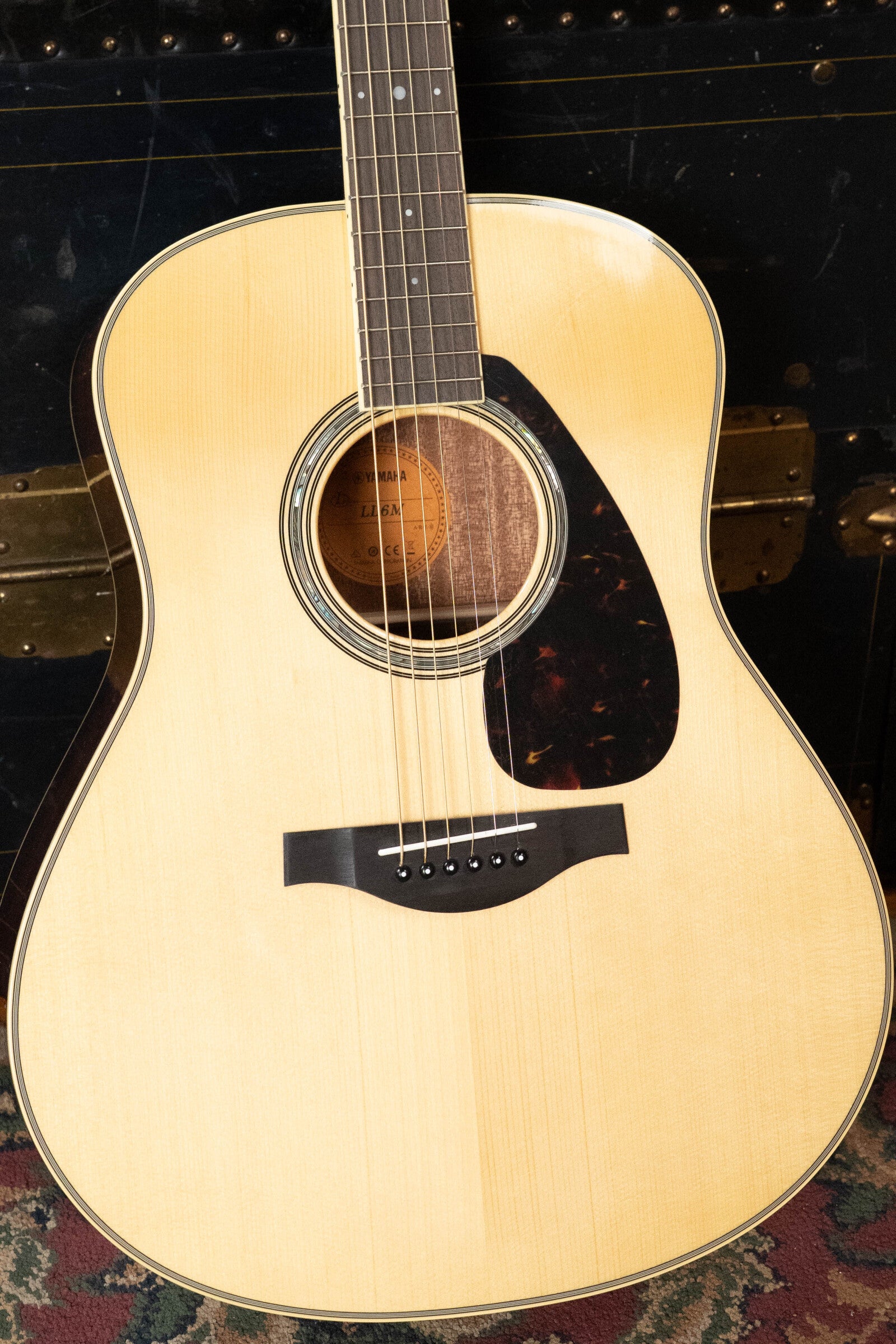 Yamaha LL6M ARE Engelmann/Mahogany Jumbo Guitar w/SRT Zero Impact Passive Piezo Pickup #0581