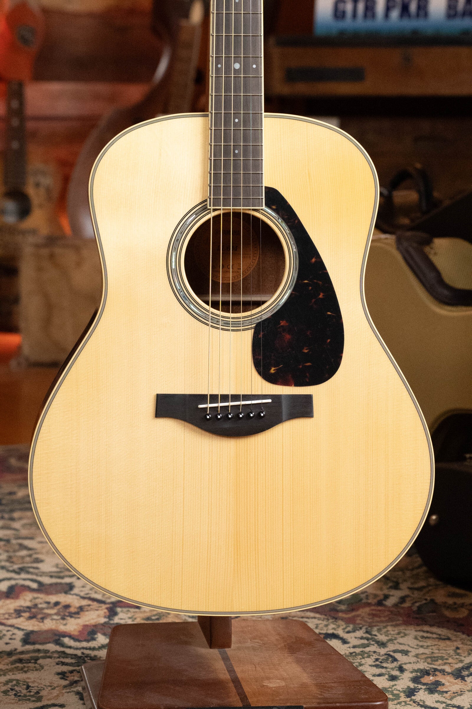 Yamaha LL6M ARE Engelmann/Mahogany Jumbo Guitar w/SRT Zero Impact Passive Piezo Pickup #0581