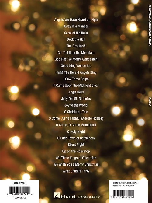 Christmas Songs for Banjo (HL00699799)