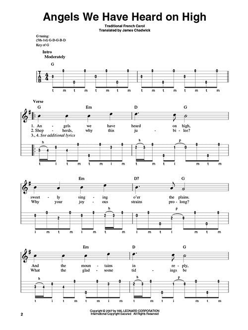 Christmas Songs for Banjo (HL00699799)