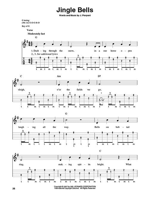 Christmas Songs for Banjo (HL00699799)