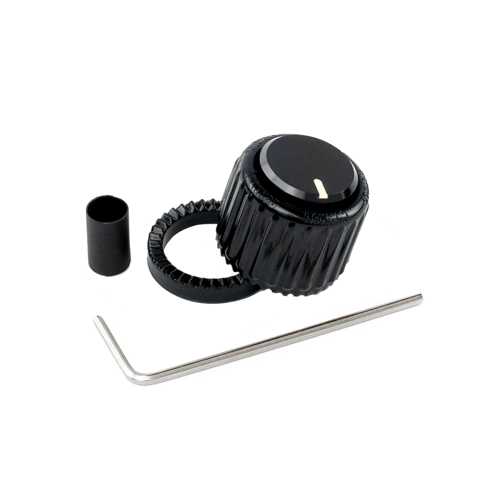 D'Addario Loknob large black plastic knob