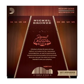 D'Addario Nickel Bronze Mandolin Set Medium 11-40 (NBM1140)