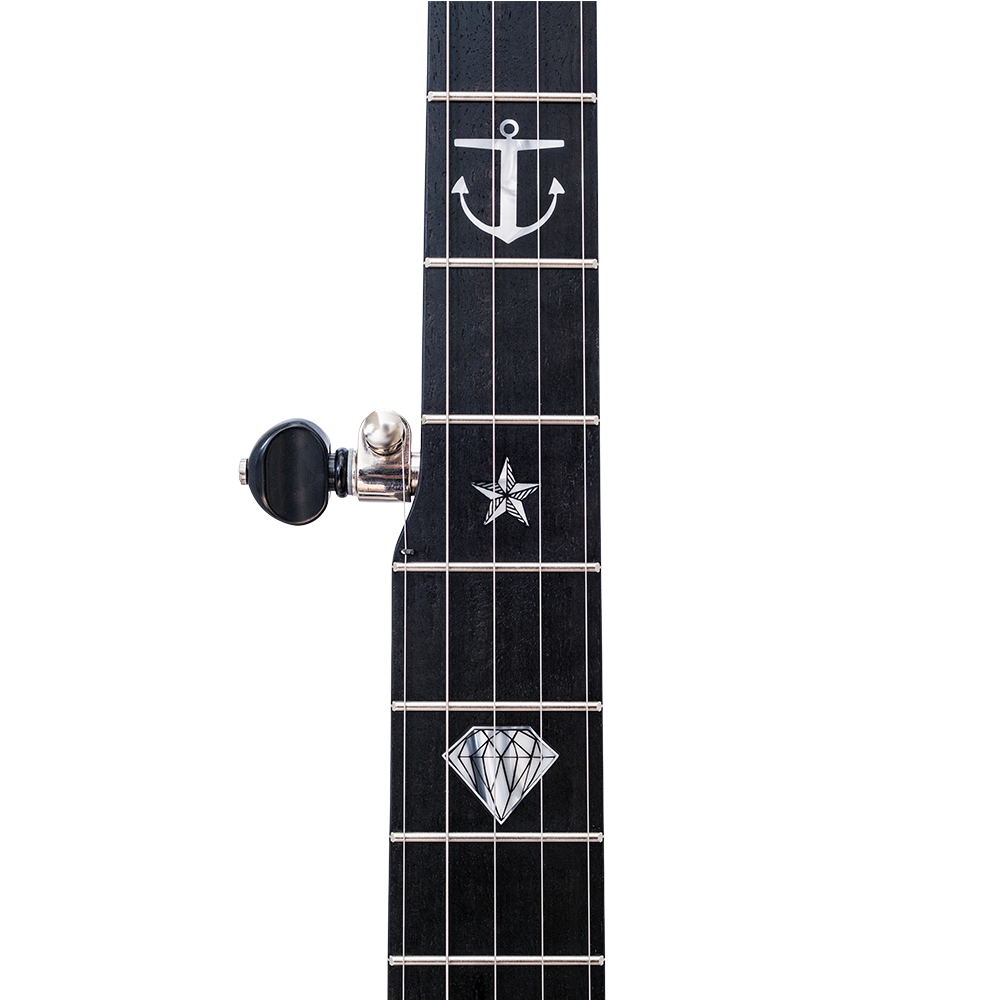 Deering Vega Avett Star Signature Banjo - fingerboard detail