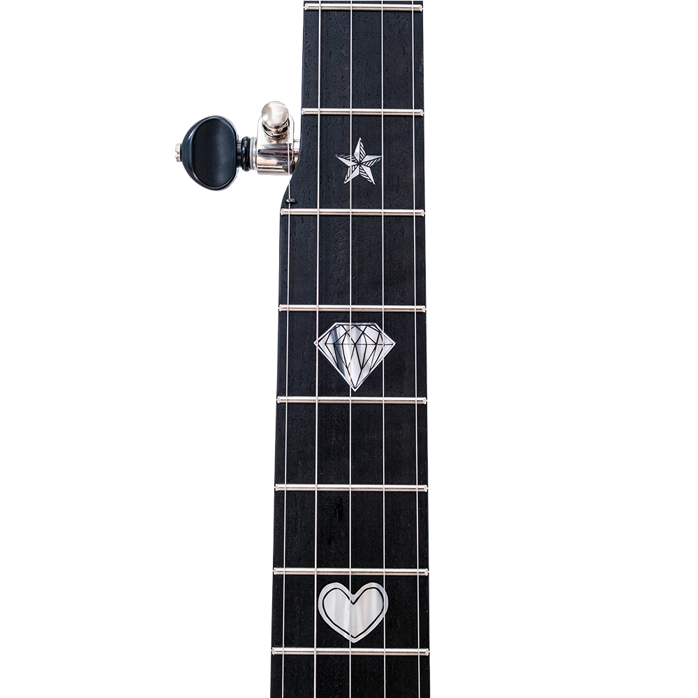 Deering Vega Avett Star Signature Banjo - fingerboard