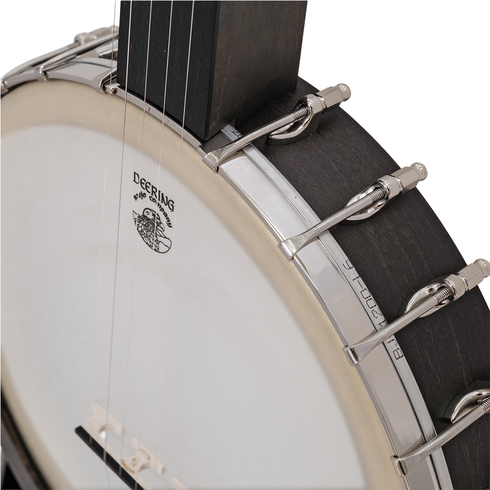 Deering Vega Avett Star Signature Banjo - neck to rim joint