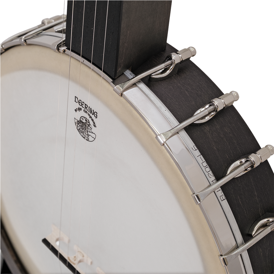 Deering Vega Avett Star Signature Banjo - neck to rim joint