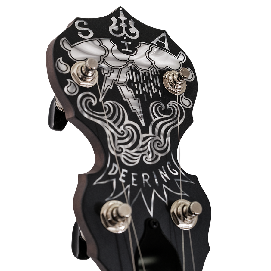 Deering Scott Avett Truth Signature Banjo - front peghead