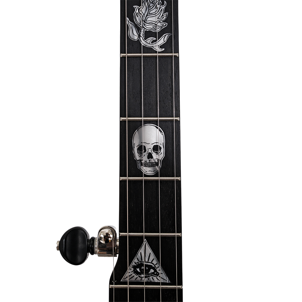 Deering Scott Avett Truth Signature Banjo - fingerboard frets 1-5