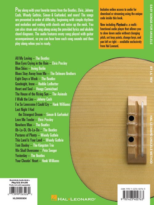 Easy Songs For Ukulele W/Audio (HL00695904)