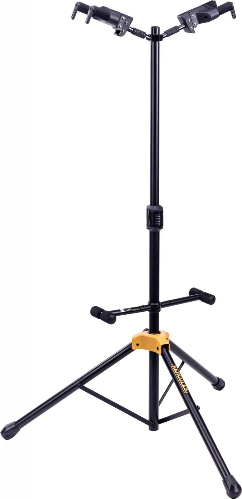 Hercules Auto Grip Double Guitar Stand w/Foldable Backrest (GS422BPLUS)