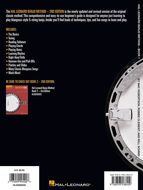 Hal Leonard Banjo Method - Book 1 - 2nd Edition For 5-String Banjo (HL00699500)