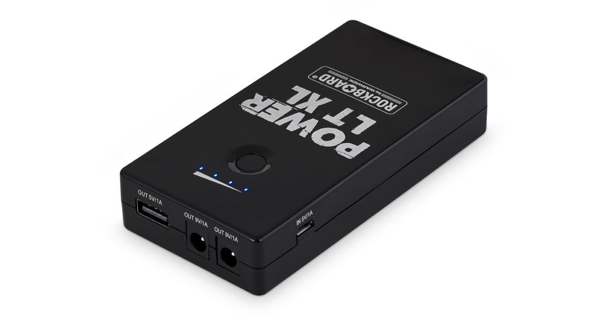 RockBoard Power LT XL (Black) - Rechargeable Effects Pedal + Mobile Power Bank