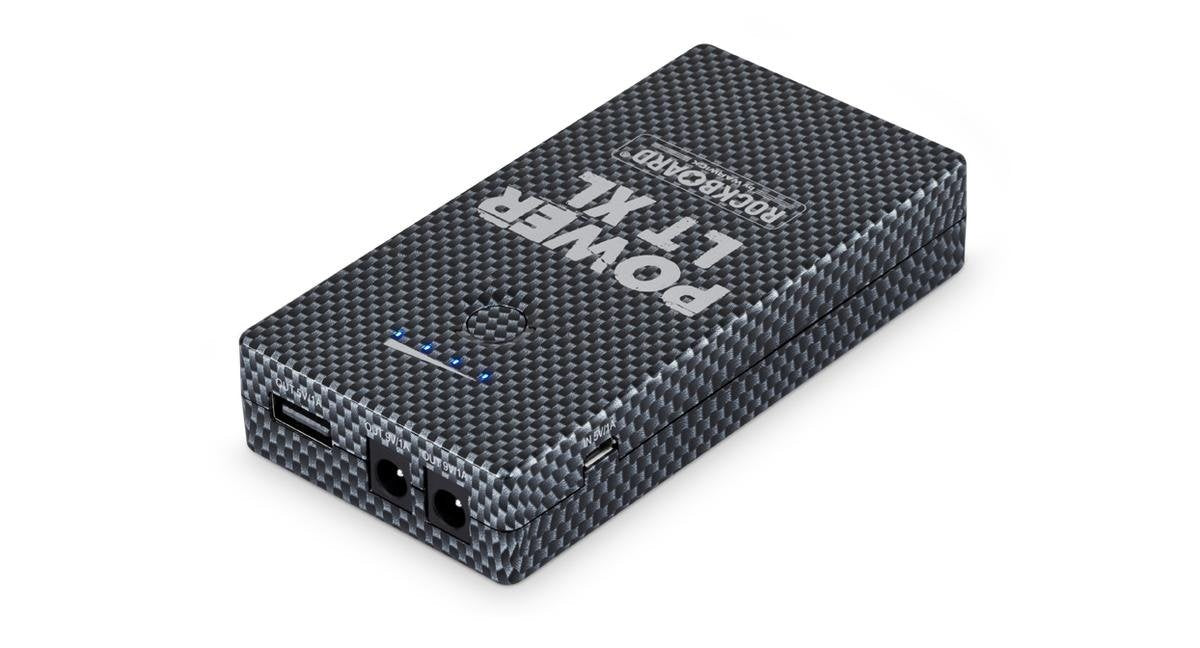 RockBoard Power LT XL (Carbon) - Rechargeable Effects Pedal + Mobile Power Bank