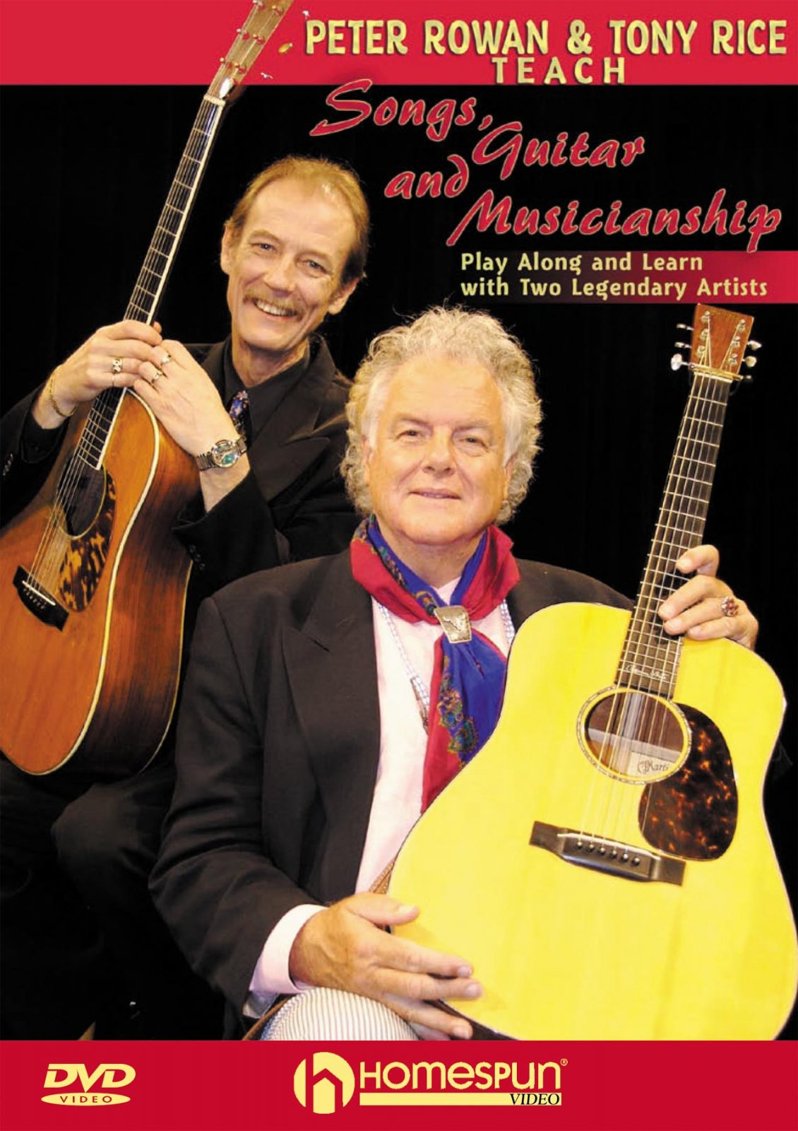 Homespun Peter Rowan & Tony Rice Teach Songs Guitar and Musicianship (DLRROGT21)