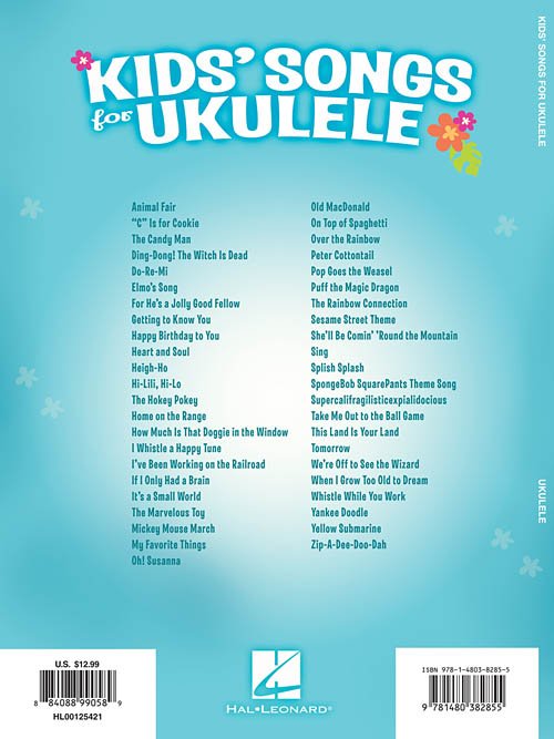 UKE KIDS' SONGS FOR UKULELE (HL125421)