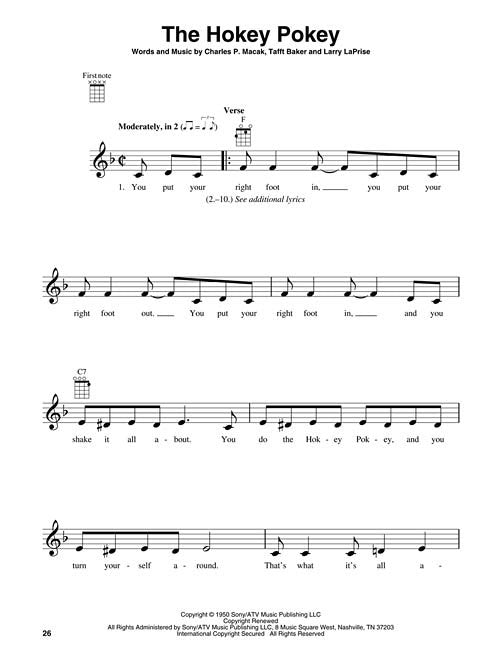 UKE KIDS' SONGS FOR UKULELE (HL125421)